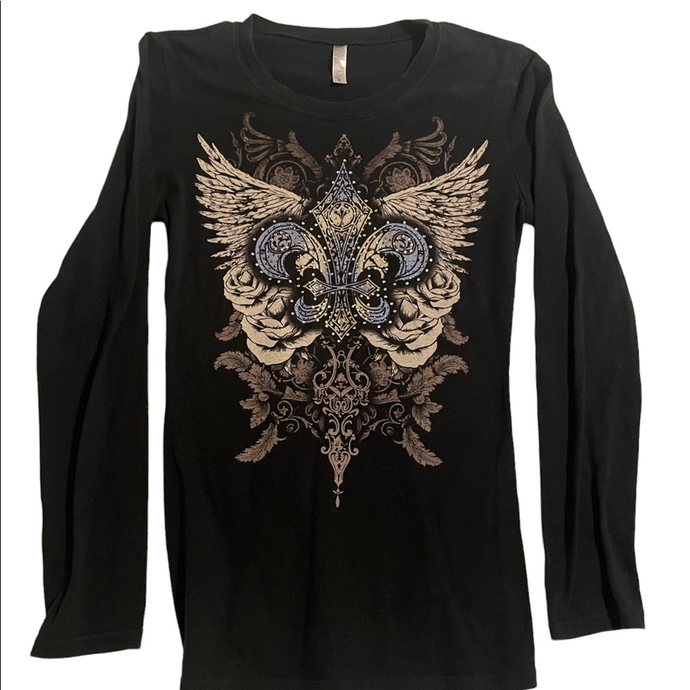 Medium Black Wings Long Sleeve Shirt